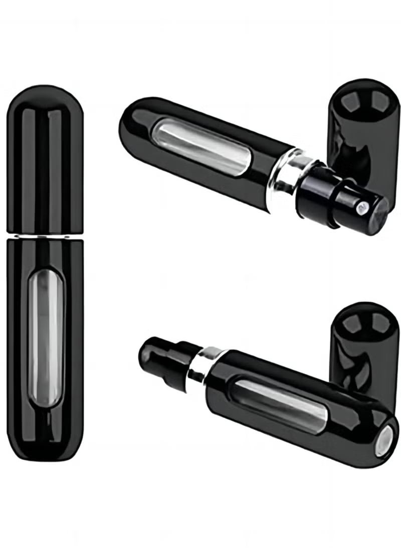 Refillable Perfume Atomizer Bottle for Travel Spray Scent Pump Case- 1 Piece- Black - Image 2